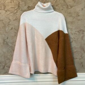 JustFab, size S, white, pink and brown color